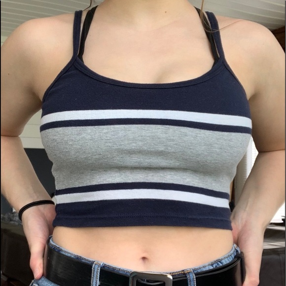 Multi-color Tank Crop Top - Picture 1 of 3